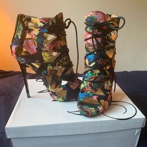 Multi colored heels